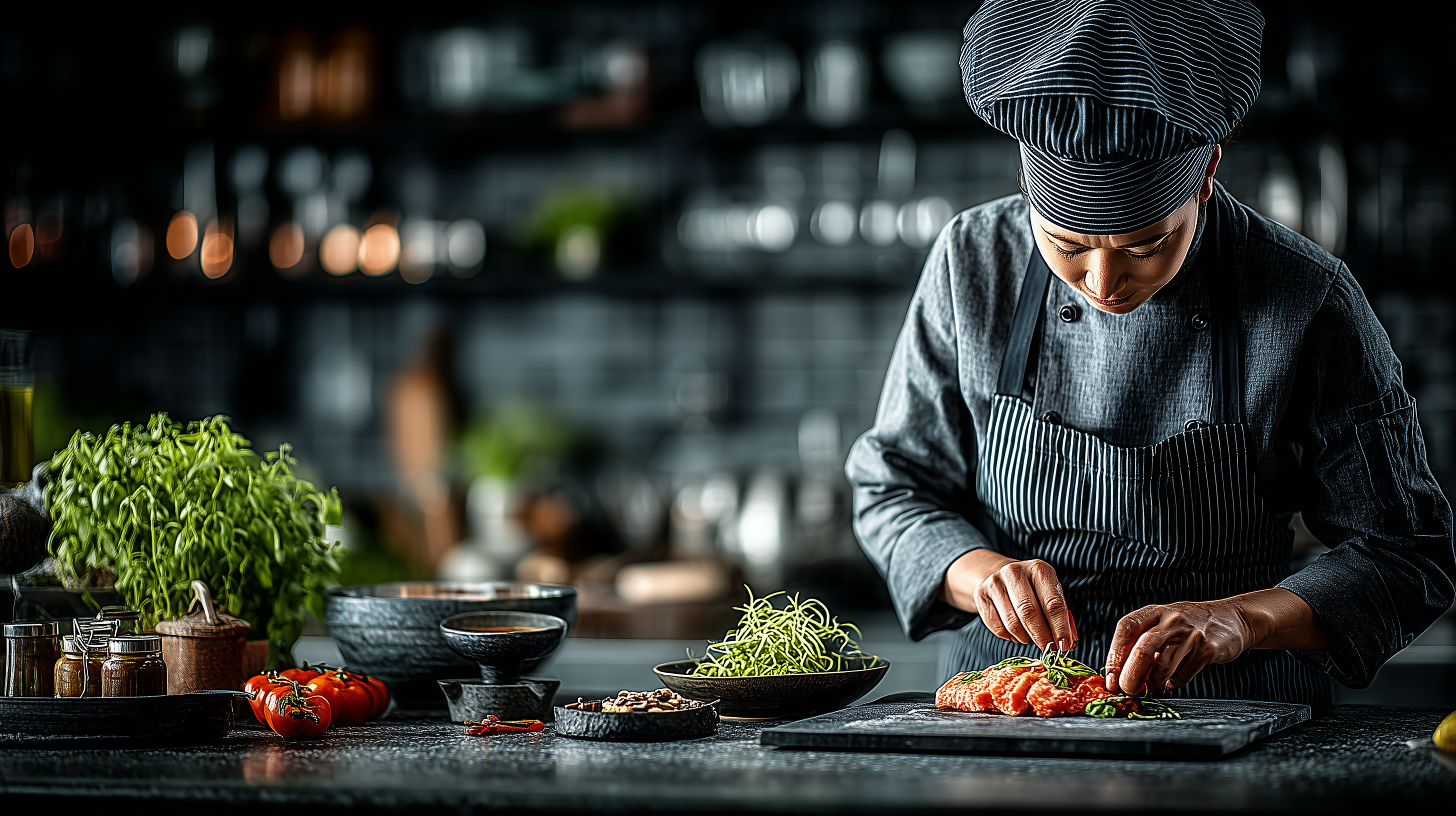 A professional barbeque kitchen at service